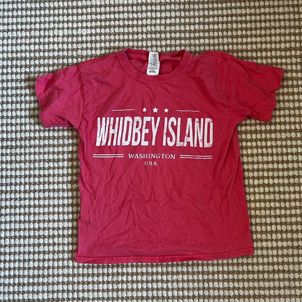 Whidbey Island Youth T-Shirt – Pink, Size Small
